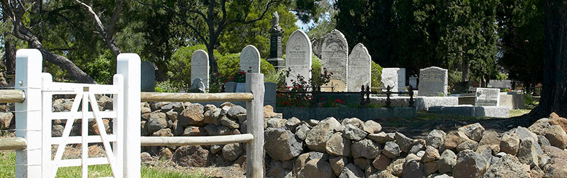 view of cemetery