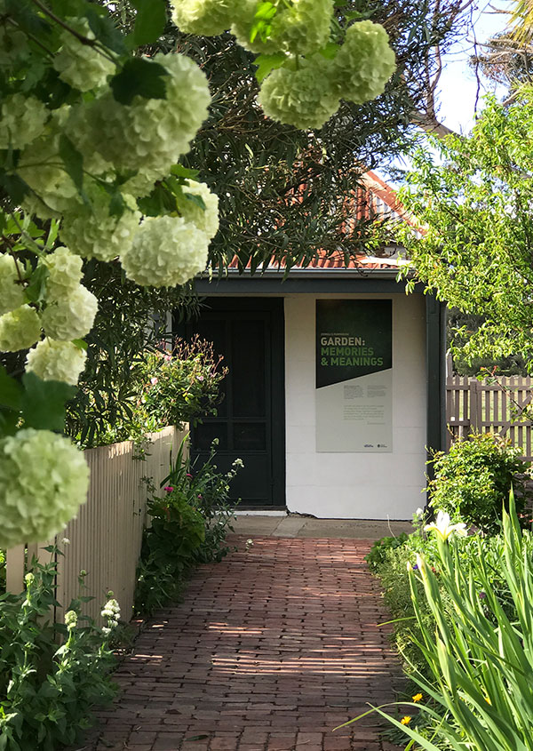 Zeibell's Farmhouse garden path and house